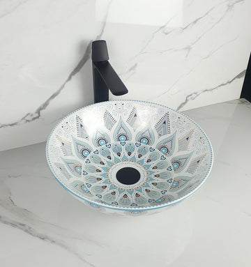 B Backline Ceramic Table Top, Counter Top Wash Basin Black 39 X 39 X 14 Cm
