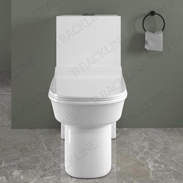 B Backline One Piece Western Toilet siphonic Commode Floor Mounted 4D Flushing Syphonic Water Closet/Commode/European Commode