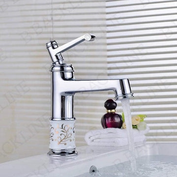 B Backline Brass Chrome Color Wash Basin Hot & Cold Basin Mixer Tap