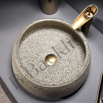 B Backline Tabletop Wash Basin | Ceramic Bathroom Sink | Wash Basin For Bathroom 42 X 42 X 16 Cm Black Matt