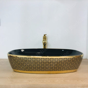 B Backline Ceramic Table Top, Counter Top Wash Basin 60 X 39 X 14 Cm