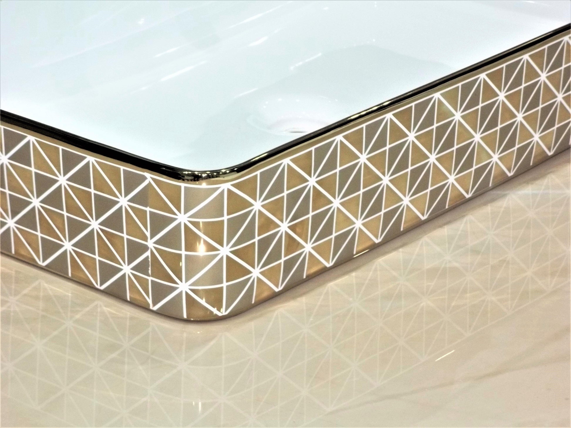 Table Top Designer Wash Basin 60 X 35 X 11 Cm - Bath Outlet