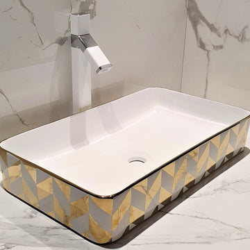 Table Top Designer Wash Basin 60 X 35 X 11 Cm - Bath Outlet