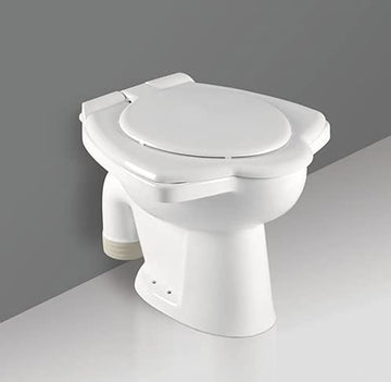 B Backline Floor Mounted Commode Anglo Indian Toilet Water Closet / Western Commode White