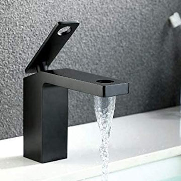 B Backline Brass Wash Basin Hot & Cold Basin Mixer Basin Tap Black Color