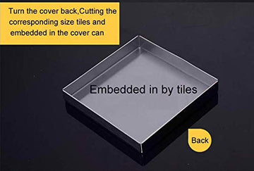 Chrome Finish Bathroom Floor Water Drain Grating with Anti-Foul Cockroach Trap