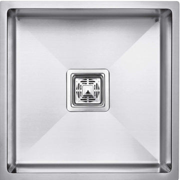 B Backline Handmade Kitchen Sink Single Bowl 1 mm 18 x 16 x 8 Inch