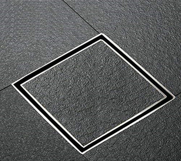 Chrome Finish Bathroom Floor Water Drain Grating with Anti-Foul Cockroach Trap