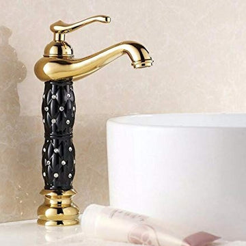 B Backline Brass Black Gold Color Wash Basin Hot & Cold Basin Mixer Tap