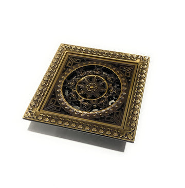 B Backline Brass Antique Finish Bronze Bathroom Floor Water Drain Grating with Anti-Foul Cockroach Trap