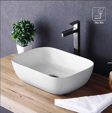 B Backline  Table Top Ceramic Wash Basin 45 X 31 X 13 Cm