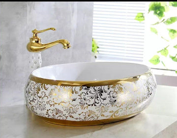 Table Top Designer Wash Basin 60 X 40 X 15 Cm - Bath Outlet