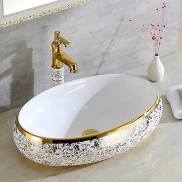 Table Top Designer Wash Basin 60 X 40 X 15 Cm - Bath Outlet