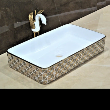 Table Top Designer Wash Basin 60 X 35 X 11 Cm - Bath Outlet