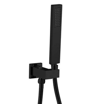 Hand Shower Facuet with 1.5 Shower Tube & Wall Hook (Black) - Bath Outlet