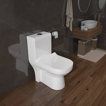 B Backline One Piece Western Toilet siphonic Commode Floor Mounted 4D Flushing Syphonic Water Closet/Commode/European Commode