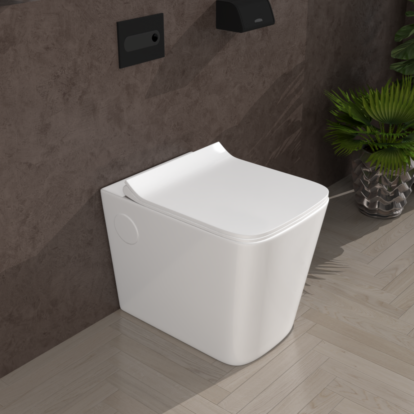 Ewc Commode Backline Ceramic Western Toilet Commode EWC Floor Mounted Toilet Commode