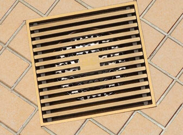 B Backline Bathroom Floor Water Drain Grating with Anti-Foul Cockroach Trap Antique Finish