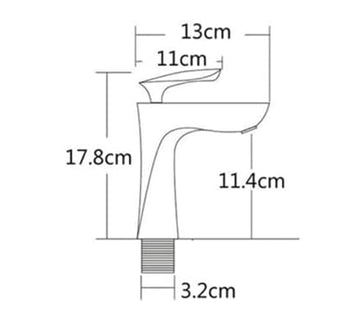 B Backline Brass Wash Basin Hot & Cold Basin Mixer Basin Tap Gold Color