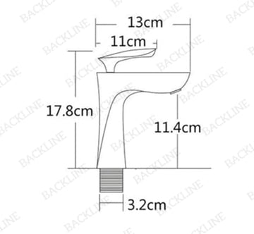 B Backline Brass Single Lever Basin Mixer Tap Faucet Black Matt Colour