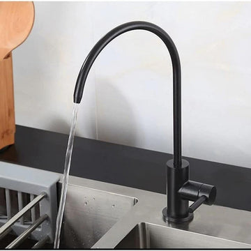 B Backline RO Water purifiers Tap/Faucet SS 304 Kitchen Sink Faucet Tap 360° Rotatable RO Drinking Water Filter (Black Matt)