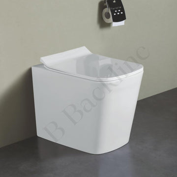 B Backline Ceramic Western EWC Floor Mounted Toilet Commode S-Trap