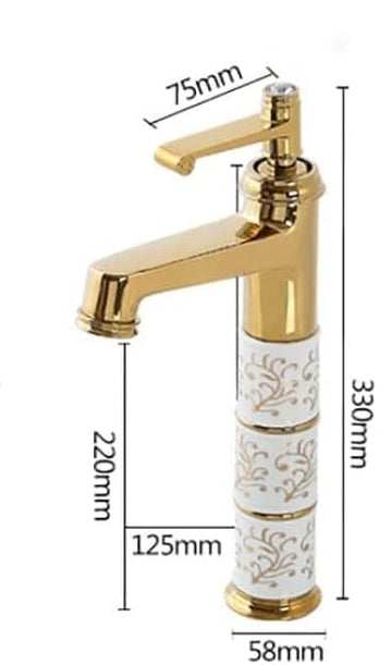 B BACKLINE Long Body Brass Basin Mixer Tap | Hot & Cold Bathroom Faucet for Washbasin & Living Room – Chrome Finish