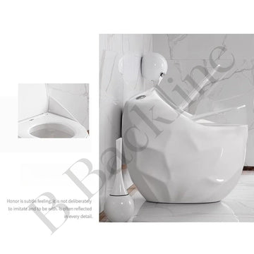 B Backline Ceramic One Piece Western Toilet/Water Closet/Commode Syphonic Flushing/European Commode With Soft Close Toilet Seat - 12