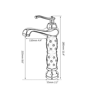 B Backline Brass Golden Color Wash Basin Hot & Cold Basin Mixer Tap
