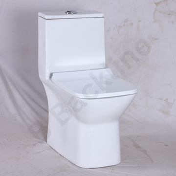 B Backline Rimless 5D Flushing Syphonic One Piece Western Toilet Commode Floor Mounted Water Closet/Commode/European Commode