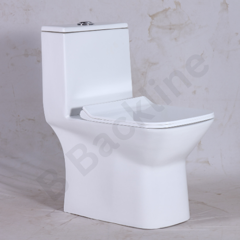 B Backline Rimless 5D Flushing Syphonic One Piece Western Toilet Commode Floor Mounted Water Closet/Commode/European Commode