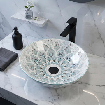 B Backline Ceramic Table Top, Counter Top Wash Basin Black 39 X 39 X 14 Cm