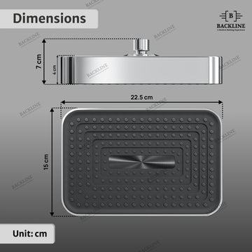 Shower Head High-Pressure, Rainfall Overhead Shower (Without Arm) 15 cm x 22.5 cm