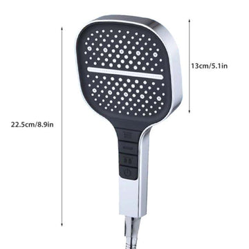 Backline 3-Function High-Pressure Hand Shower Head – Chrome Finish