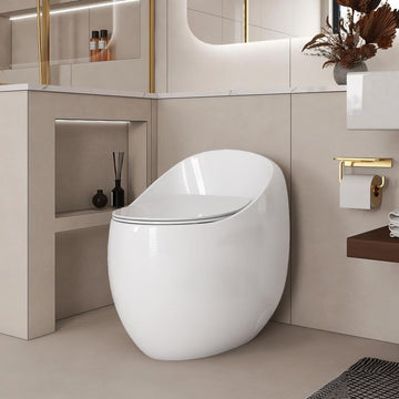 Backline Rimless Siphonic Western Commode – Built-in 5L Tank & Soft-Close Seat, 8" S-Trap (White)