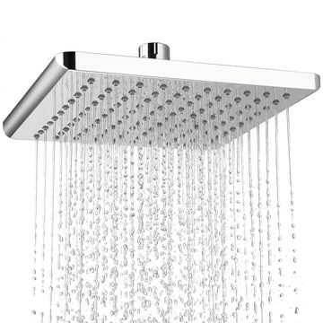 Backline 8.5inch High Pressure Rain Shower Head - Wall & Ceiling Mount (Chrome)