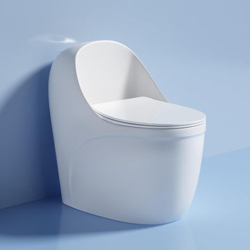 Backline 4D Vacuum Siphonic One-Piece Toilet - 9" S-Trap (Built-in 5L Tank & Soft-Close Seat, White)