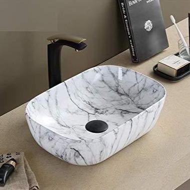 Table Top Designer Wash Basin 46 X 32 X 14 Cm - Bath Outlet