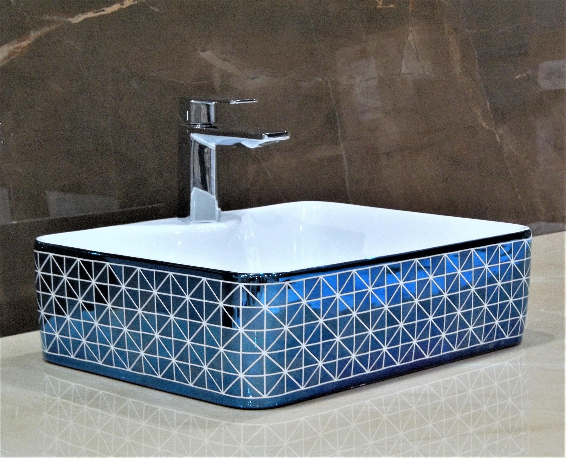 Table Top Designer Wash Basin 48 X 37 X 13 Cm - Bath Outlet