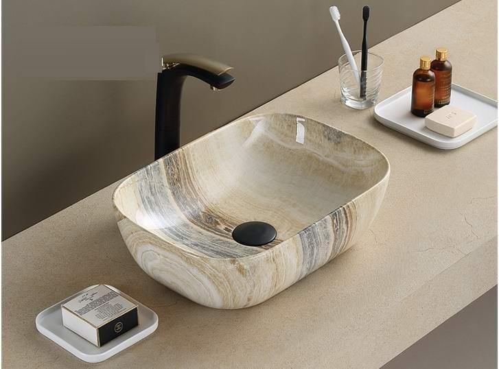 Table Top/Over Counter Wash Basin/Vessel Sink 46 X 33 X 13 Cm - Bath Outlet