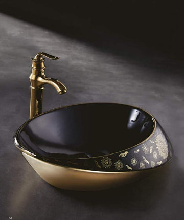 B Backline Ceramic Table Top, Counter Top Wash Basin 21 X 15 X 5 Inches