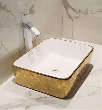 Table Top Designer Wash Basin 48 X 37 X 13 Cm - Bath Outlet
