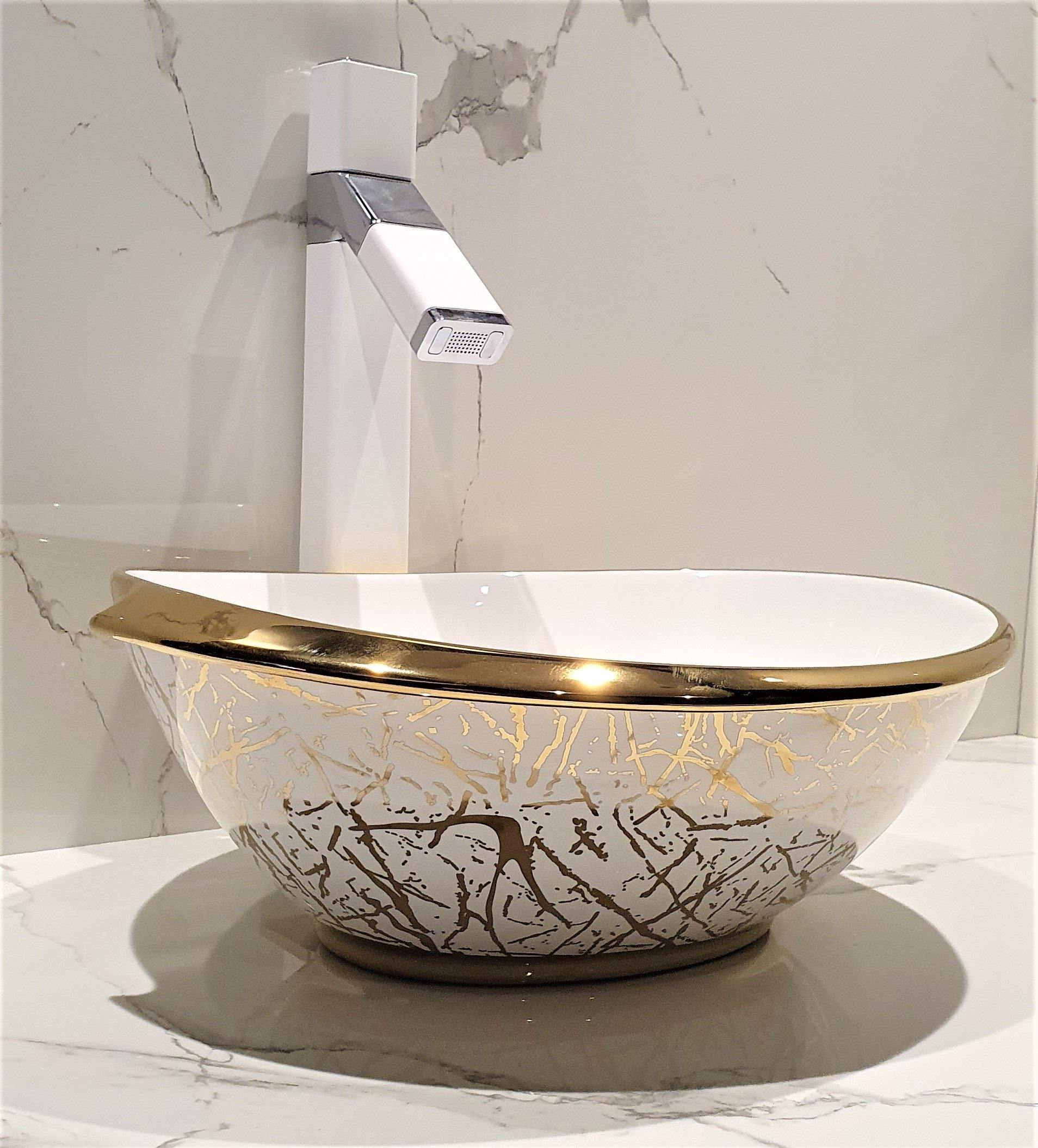 Table Top/Over Counter Wash Basin Vessel Sink 41 X 32 X 15 Cm - Bath Outlet