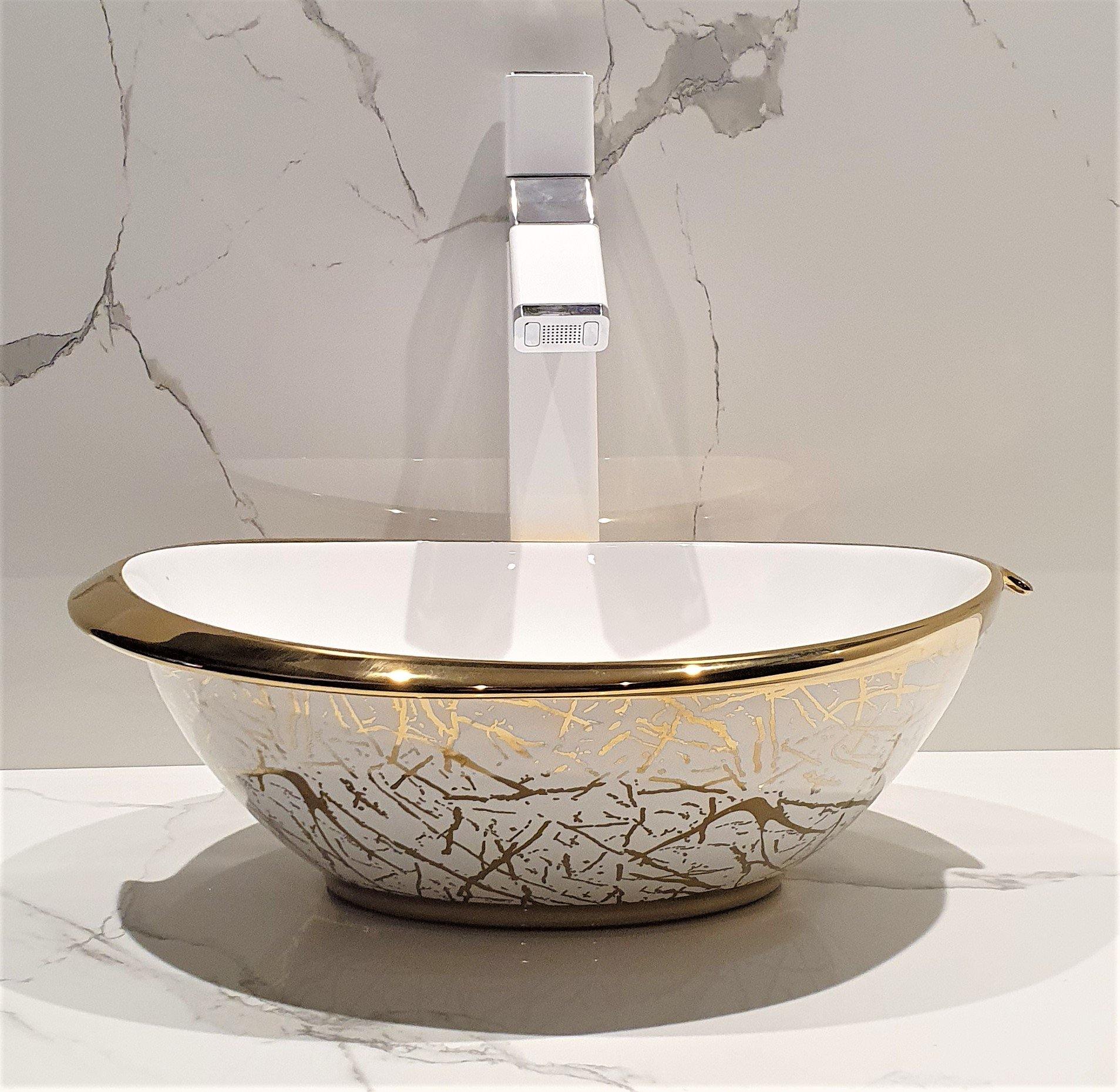 Table Top/Over Counter Wash Basin Vessel Sink 41 X 32 X 15 Cm - Bath Outlet