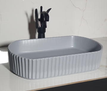 B Backline Ceramic Table Top, Counter Top Wash Basin 51x31 cm
