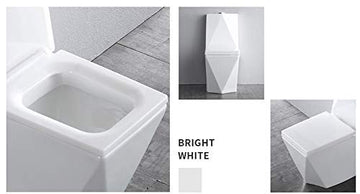 B Backline Ceramic One-Piece Toilet Western Commode in White Color
