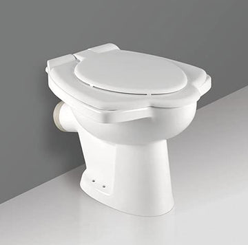 B Backline Floor Mounted Commode Anglo Indian Toilet Water Closet / Western Commode White