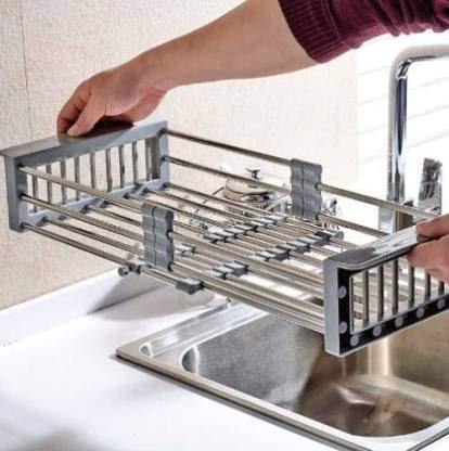 Kitchen Sink, 1.2 mm Thickness, Handmade Kitchen Sink (Silver) 21 x 18 x 8 Inch - Bath Outlet