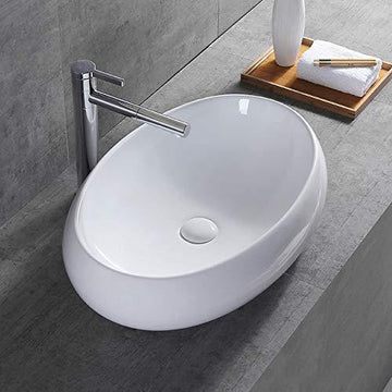 Table Top Ceramic Wash Basin 48 X 32 X 15 Cm - Bath Outlet