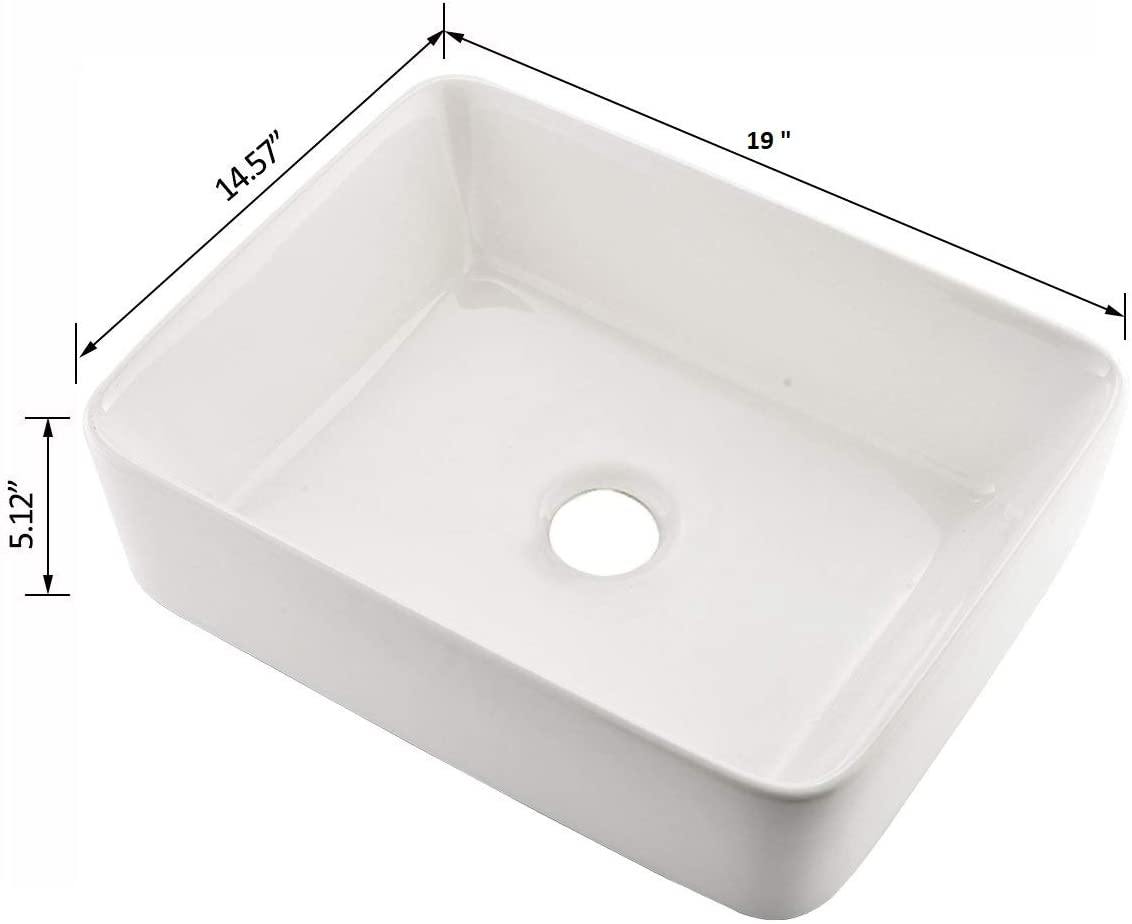 Table Top Ceramic Wash Basin 49 X 38 X 14 Cm - Bath Outlet